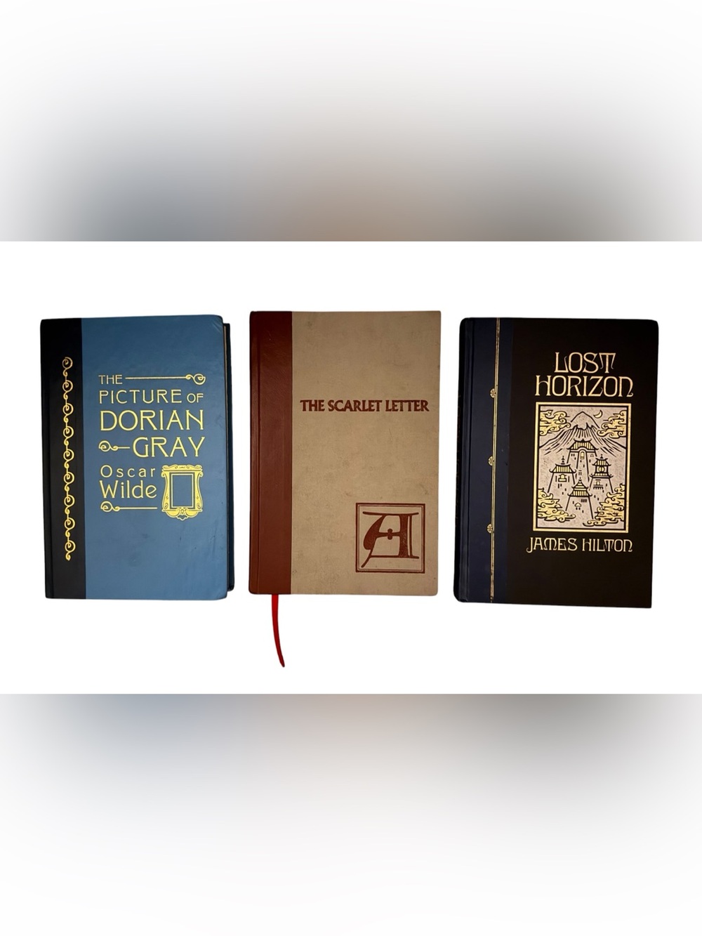 3 Reader's Digest Books- Lost Horizon, Picture of Dorian Gray & Scarlet Letter